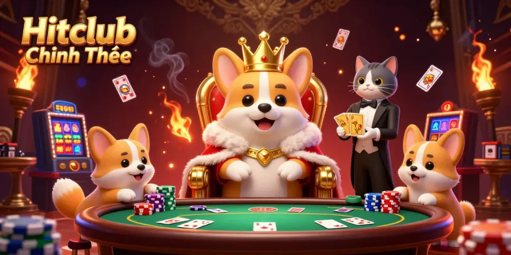 Win big with Hitclub Chính Thức: an engaging online casino experience featuring vibrant 3D characters and dynamic game elements.