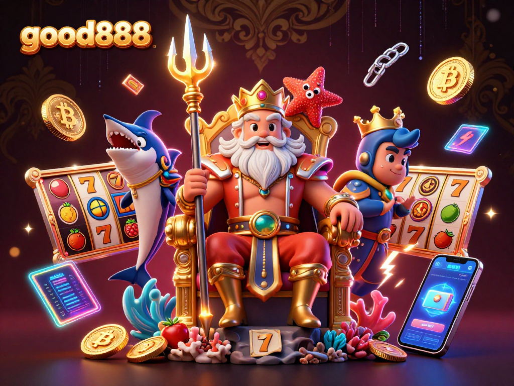Experience good888's thrilling slot game adventures with vibrant characters and dynamic casino elements.