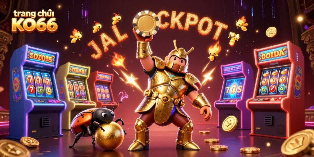 Experience the thrill of winning at trang chủ KO66 with dynamic casino elements and vibrant characters.